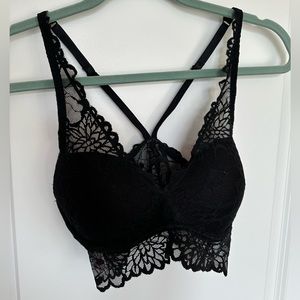 VS PINK Black Lace Bralette